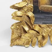 KARE okvir za slike Gold Leaves, 10 x 15 cm, zlate barve - Dnevna soba/jedilnica - zlato - Plastika