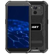 iGET T1 6 + 128 Črna - trpežen mobilni telefon 84008201