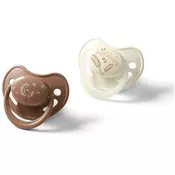 BabyOno Take Care Anatomical Silicone Soothers duda Day & Night 18m+ 2 kos