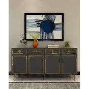 HANAH HOME Komoda Belly KB150 Anthracite Gold