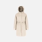 Beige Womens Coat Geox Kleopy - Womens