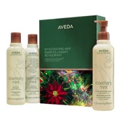 Aveda Invigorating Awe komplet: šampon za lase 250 ml + balzam za lase 250 ml + gel za telo in roke 250 ml
