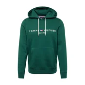 TOMMY HILFIGER Majica temno zelena/rdeča/bela