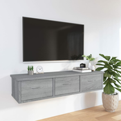 Stenska omarica siva sonoma 88x26x18,5 cm inženirski les