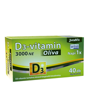 JutaVit - Vitamin D3 3000 IU z olivnim oljem, 40 mehkih kapsul