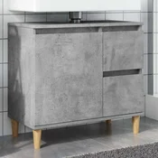 Ormaric za umivaonik boja betona 65x33x60 cm konstruiranog drva