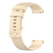 Univerzalen silikonski pas Techsuit W006 18mm za pametne ure - bež