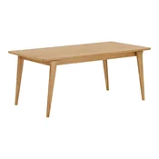 Raztegljiva jedilna miza z dodatno ploščo v hrastovem dekorju 90x180 cm Darwin – House Nordic