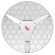 MikroTik LHG 60G (60GHz antenna, 802.11ad wireless, four core 716MHz CPU, 256MB RAM, 1x Gigabit LAN, RouterOS L3, POE, PSU) for use as CPE in Point -to-Multipoint setups for connections up to 800m (RBLHGG-60ad)