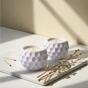 Set Bele Bubble Sveca (2 Komada)