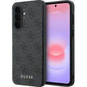Guess PU 4G Metal Classic Logo zadnji pokrov za Samsung Galaxy A37 siv