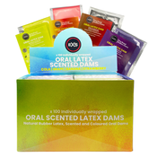 EXS Oral Latex Dams Flavoured 100 pack