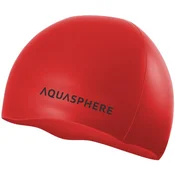 Aqua sphere plain silicone cap red