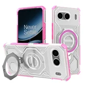 Hibridna maska Carbon Shield Pro za OnePlus Nord 4 - pink transparent