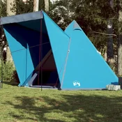 Vidaxl vidaXL Družinski šotor Teepee za 6 oseb, moder, vodoodporen