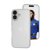 Lanxingxiansheng Maska za mobilni telefon iPhone 17, Sivo-bela