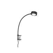 LIGHTME stolna lampa Powerlens Flex, vijak, crna - Radna soba/ured - Moderan - crno - Metal