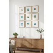Wallxpert Slika Huhu754, 30x30cm, 9 delova