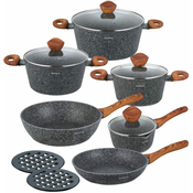 shumee 12-DELNI SET GRANITNI LONCI KLAUSBERG KB-7242 GRANITNI LES
