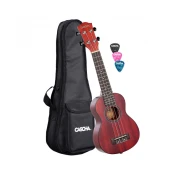Sopran ukulele Premium Mahagonij rdeč(s torbo in trzalicami) HH 2263