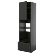 METOD / KNIVSHULT Visoki element za ugradb uredaje, crno-siva/Upplöv mat antracit, 60x60x220 cm