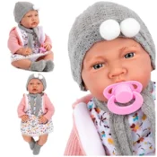 VELIKA INTERAKTIVNA REALISTIČNA PUNČKA KINDERPLAY Z GOVOREČIM VZORCEM 41 CM