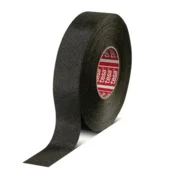 shumee TESA Samolepilni PET tekstilni trak za zaščito kablov, črn, 19 mm x 25 m