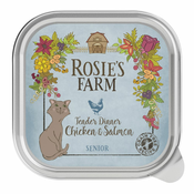 Varčno pakiranje Rosies Farm Senior 32x100 g - Piščanec & losos