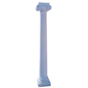 Casa Padrino Baroque Pillar Gray H. 260 cm - Huge Garden Pillar in Baroque Style - Garden Decoration Stone Pillar - Baroque Garden & Terrace Decoration Accessories