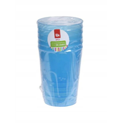shumee Set 6 barvnih plastičnih kozarcev