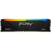 DIMM DDR4 8GB 3600MT/s KF436C17BB2A/8 Fury Beast RGB Black