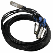 Mikrotik QSFP28 to 4xSFP28 break-out kabel (100G to 4x25G), 3m