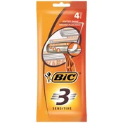 Bic 3 Občutljive moške britvice, 3 rezila, 4 kosi.