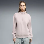 PUMA Essentials Elevated Standard Half-Zip Sweatshirt Women, Clothing, Misty Pink, M