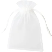 Poklon organza vrećica - Bijela / 7x9cm / 10kom KP38483
