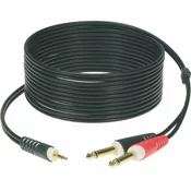 Klotz Y-Kabel Ministereoklinke - 2x Monoklinke 1m