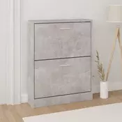 Vidaxl vidaXL Omarica za čevlje betonsko siva 59x17x81 cm