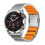 INF Magnetni pašček z hitrim sproščanjem, kompatibilen z Garmin 22mm Silver Orange, (5000295595)
