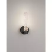 ZELON ZIDNA LED SVJETILJKA MAT CRNA/STAKLO 6W IP20 3000K TRIAK PRIGUŠLJIVA NL9160203