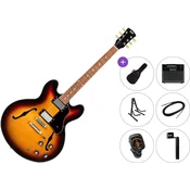 PSD Guitars SH-100 Premium SET Vintage Sunburst Jazz kitara (polakustična)