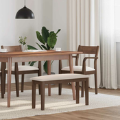 Klupa 90 cm smeda puna drvena guma