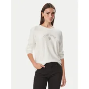 Liu Jo Sport Pulover TF6037 MS049 Kremna Regular Fit
