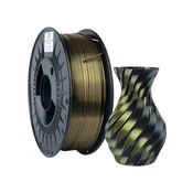 3DPower PLA svileni dvojni filament 1,75 mm zlato/črn 1 kg
