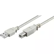 Goobay USB 2.0 (tip A) / USB (tip B) kabel, siva
