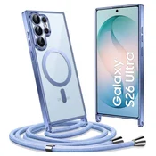 Overboard Ovitek za Samsung Galaxy S26 Ultra, Electro MagSafe, moder + vrvica za vstavljanje