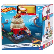 Hot Wheels City: Igralni set Mestni center Sladoledni vrtinec