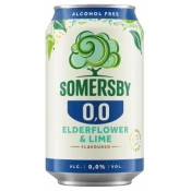 SOMERSBY ELDERFLOWER&LIME 0% ALK 0.33L