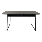Črna stranska mizica v jesenovem dekorju 40x140 cm Darlington – Actona