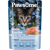 Pawsome! Mokra mačja hrana Junior - losos - 85 g