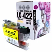 Inkdigo tusz LC422XLY kompatybilny z Brother MFC-J5340DW MFC-J6540DW Certyfikat TÜV